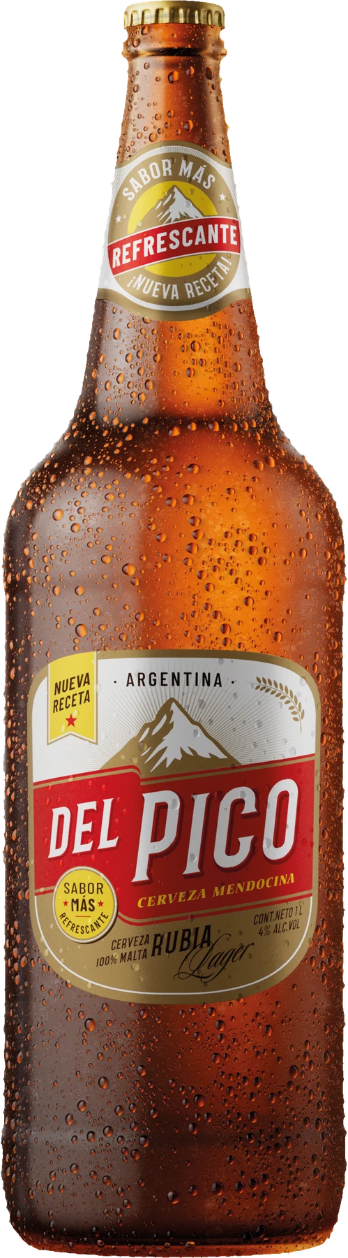 Del Pico Rubia Lager en botella de vidrio